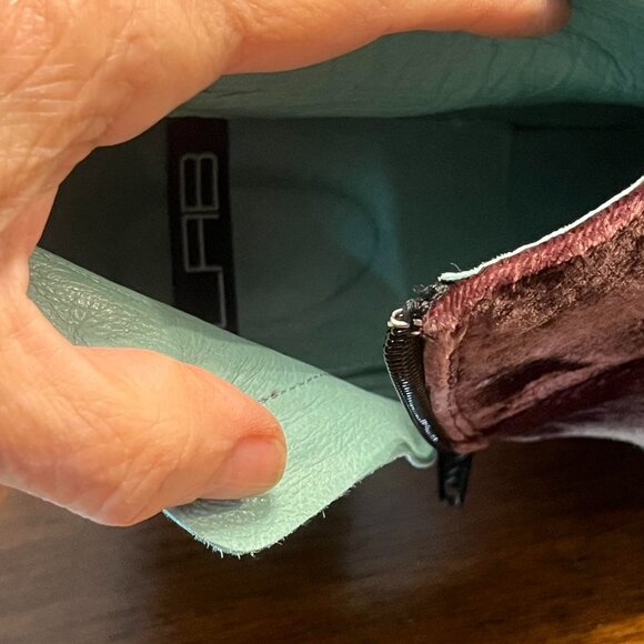 Anthropologie Pink Tonal LAB Suede Glitter Block Heel Ankle Boots Size 38 (8) - Picture 8 of 9